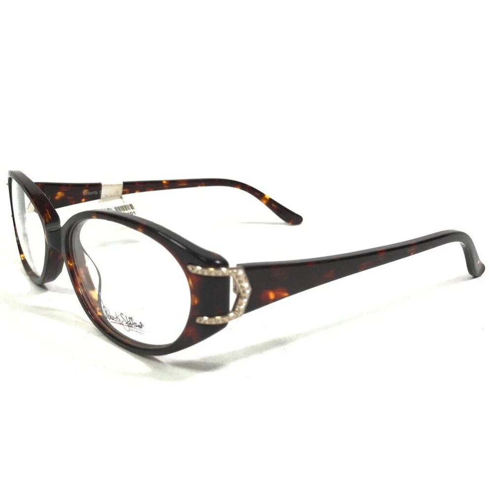 Roberto Steffani RS 150 COL 10 Eyeglasses Frames Brown Tortoise Round 53-15-135